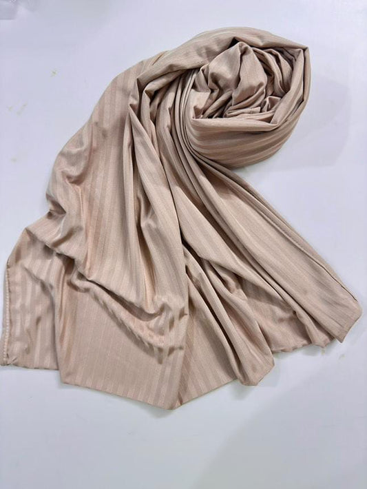 RIBBED JERSEY HIJAB-BRONZE