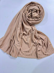 RIBBED JERSEY HIJAB-PEACHY