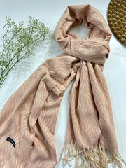 PEACH-JAGGED WOOLEN