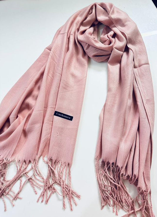 Winter Cashmere Pashmina -TEA PINK