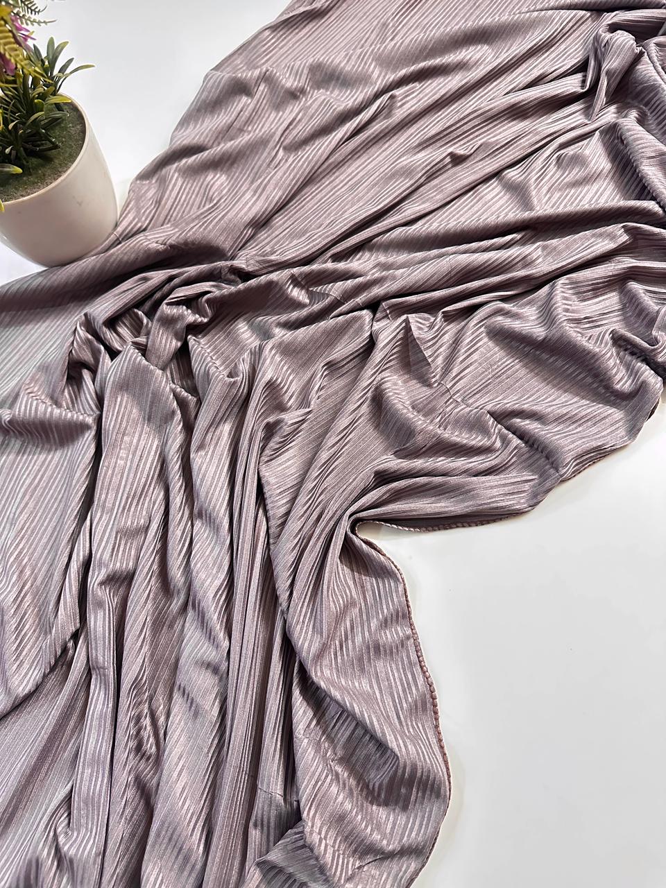 Ribbed Jersey Hijab-DUSTY MUAVE