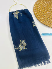 FOIL TURKISH HIJAB-NAVY