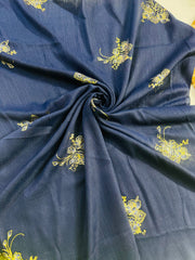 FOIL TURKISH HIJAB-NAVY