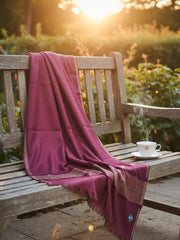 Lux Self Shawl-Maroon