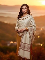 Lux Pashmina Shawl-Cream