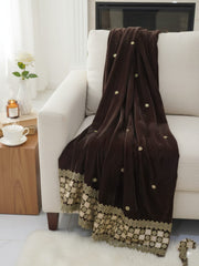 Alamrah luxe Shawl-Brown