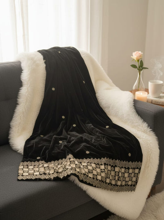 Alamrah luxe Shawl-Black