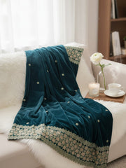 Alamrah luxe Shawl-Seagreen