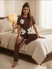 Ladies NightWear-Chocolate Brown