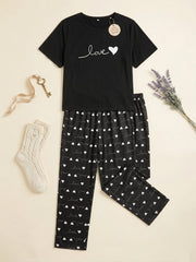 Ladies NightWear-Black Love