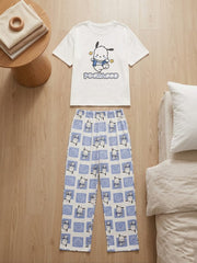 Ladies NightWear-Pochacco White