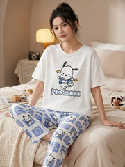 Ladies NightWear-Pochacco White