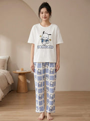 Ladies NightWear-Pochacco White
