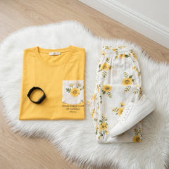 Ladies NightWear-Yellow Flower