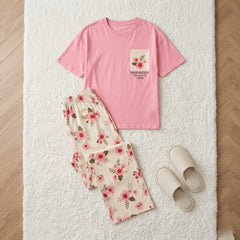 Ladies NightWear-Pink Flower
