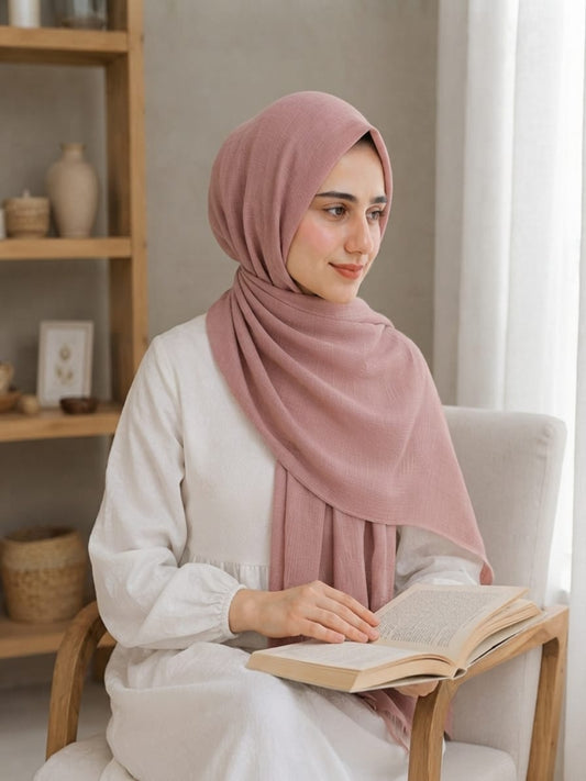 Turkish Lawn Hijab - SALMON