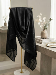 Aura Georgette Hijab-Black