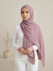 Aura Georgette Hijab-Dusty Rose