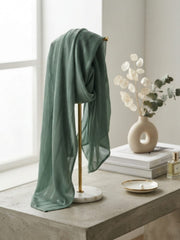 Aura Georgette Hijab-Sage Green