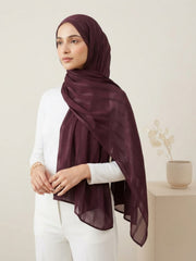 Aura Georgette Hijab-Deep Plum