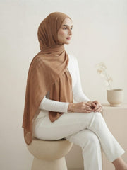 Aura Georgette Hijab-Toffee