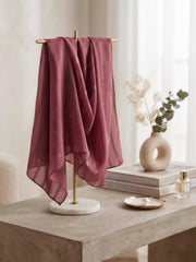 Aura Georgette Hijab-Vintage Rose