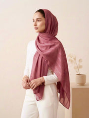 Aura Georgette Hijab-Vintage Rose