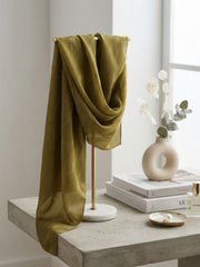 Aura Georgette Hijab-Olive Green