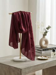 Aura Georgette Hijab-Maroon