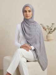 Aura Georgette Hijab-Cool Grey