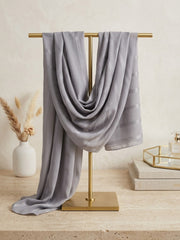 Aura Georgette Hijab-Cool Grey