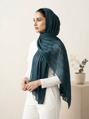Aura Georgette Hijab-Teal