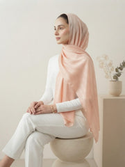 Aura Georgette Hijab-Nude Peach