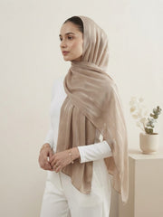 Aura Georgette Hijab-Muted Beige