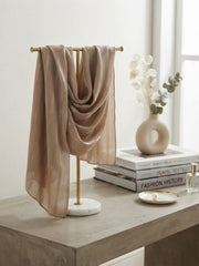 Aura Georgette Hijab-Muted Beige
