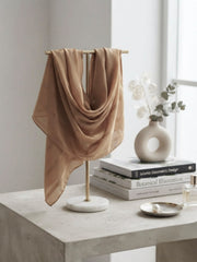 Aura Georgette Hijab-Golden Brown