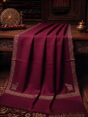 Handmade Elegance Shawl-Deep Maroon