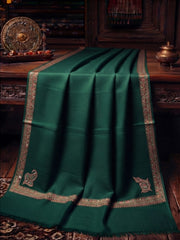 Handmade Elegance Shawl-Bottle Green