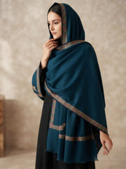 Handmade Elegance Shawl-Peacock