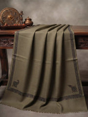Handmade Elegance Shawl-Olive Green