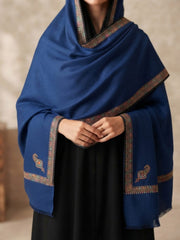 Handmade Elegance Shawl-Teal Blue