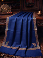 Handmade Elegance Shawl-Teal Blue