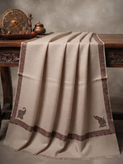 Handmade Elegance Shawl-Cream