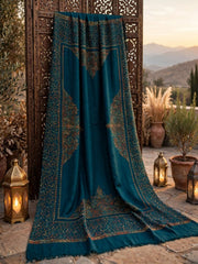 Nayab Handwork Shawl-Peacock