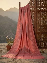 Nayab Handwork Shawl-Rose Pink