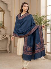 Alaya Handmade Shawl-Teal Blue