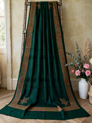 Alaya Handmade Shawl-Emerald Green