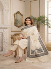 Alaya Handmade Shawl-Off White