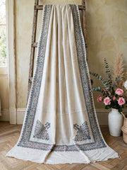 Alaya Handmade Shawl-Off White