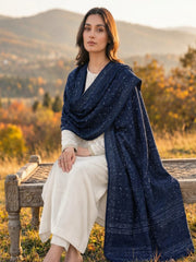 Navy Blue-Moonlight Shawl